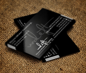 Business Card Design by Verified artistry (Design garden) for William deForest Thompson, Jr. | Design: #6927676