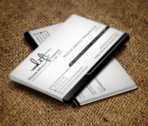 Business Card Design by Verified artistry (Design garden) for William deForest Thompson, Jr. | Design: #6946371