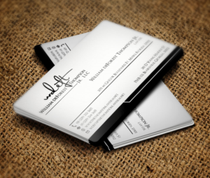 Business Card Design by Verified artistry (Design garden) for William deForest Thompson, Jr. | Design: #6946372