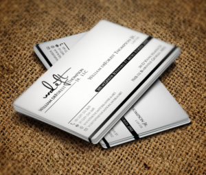 Business Card Design by Verified artistry (Design garden) for William deForest Thompson, Jr. | Design: #6946373
