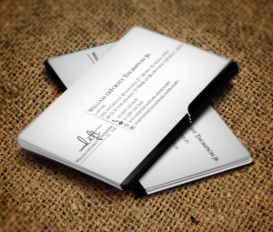 Business Card Design by Verified artistry (Design garden) for William deForest Thompson, Jr. | Design: #6946376