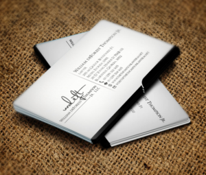 Business Card Design by Verified artistry (Design garden) for William deForest Thompson, Jr. | Design: #6946377
