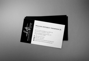 Business Card Design by chandrayaan.creative for William deForest Thompson, Jr. | Design: #6892601