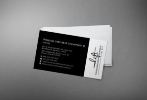 Business Card Design by chandrayaan.creative for William deForest Thompson, Jr. | Design: #6892605