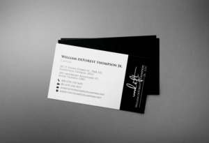 Diseño de Tarjeta de Presentación por chandrayaan.creative para William deForest Thompson, Jr. | Diseño: #6892609