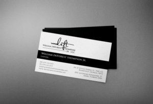 Diseño de Tarjeta de Presentación por chandrayaan.creative para William deForest Thompson, Jr. | Diseño: #6892611