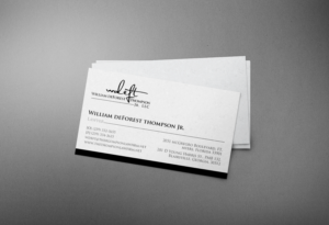 Diseño de Tarjeta de Presentación por chandrayaan.creative para William deForest Thompson, Jr. | Diseño: #6952945