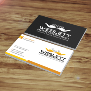 Business Card Design by Creations Box 2015 for Weslett  | Design: #6916177