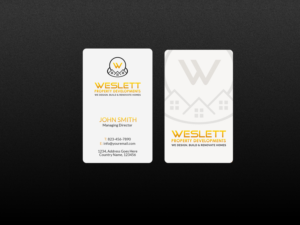 Business Card Design by Creations Box 2015 for Weslett  | Design: #6916214
