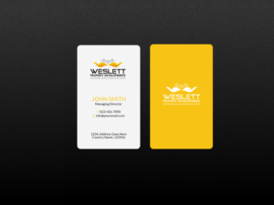 Business Card Design by Creations Box 2015 for Weslett  | Design: #6916236