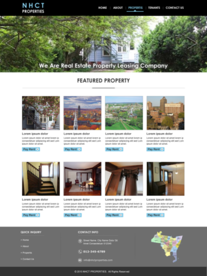 New Website for NHCT Properties (Property Leasing Company in New Haven) | Diseño Web por Infinitive Technology