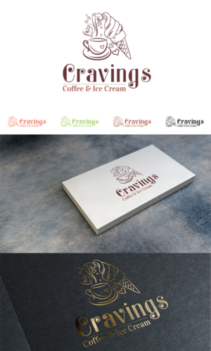 Logo Design by shadow999 for Cravings Coffee & Ice Cream | Design: #6936391