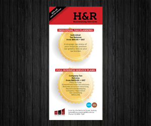 Design de Flyer par Boss Designs pour H & R ACCOUNTING SERVICES | Design #1825548