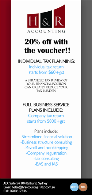 Flyer Design by Anizz26 for H & R ACCOUNTING SERVICES | Design: #1821055