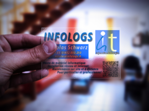Business Card Design by smrzdesign for infologs sarl | Design: #7015363