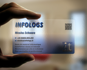 Business Card Design by AFHUN for infologs sarl | Design: #7022693