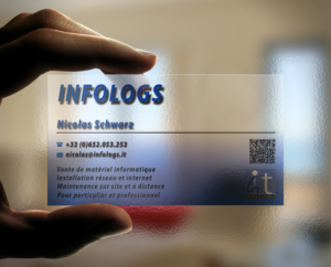 Business Card Design by AFHUN for infologs sarl | Design: #7022697