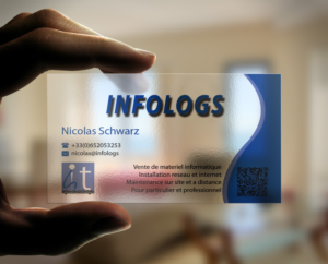 Business Card Design by AFHUN for infologs sarl | Design: #7024414