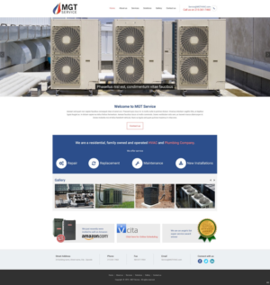 Web Design by pb for MGT SERVICE HEATING & AIR CONDITIONING | Design: #6894619