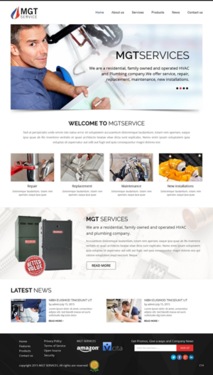 Web Design by pb for MGT SERVICE HEATING & AIR CONDITIONING | Design: #6898197