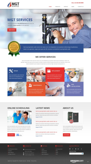 Web Design by pb for MGT SERVICE HEATING & AIR CONDITIONING | Design: #6903028