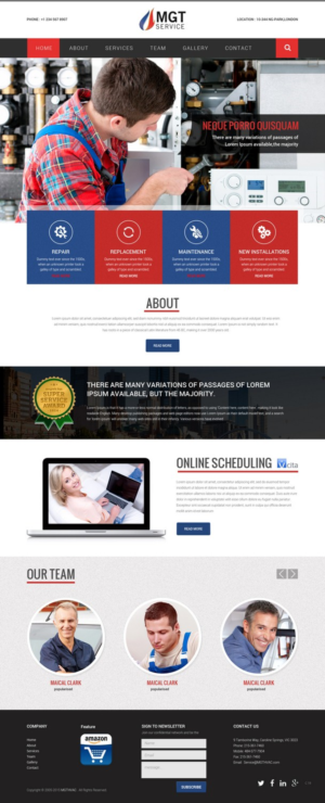 Web Design by pb for MGT SERVICE HEATING & AIR CONDITIONING | Design: #6903030