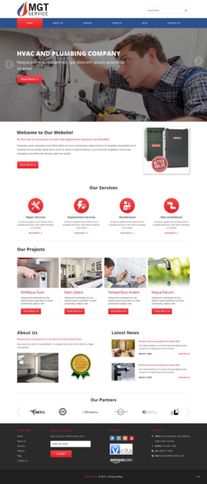 Web Design by pb for MGT SERVICE HEATING & AIR CONDITIONING | Design: #6903031