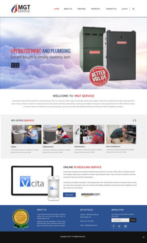 Web-Design von pb für MGT SERVICE HEATING & AIR CONDITIONING | Design: #6903048