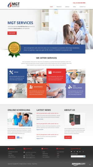 Web Design by pb for MGT SERVICE HEATING & AIR CONDITIONING | Design: #6970876