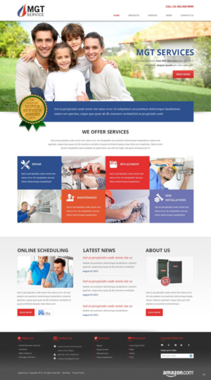Web Design by pb for MGT SERVICE HEATING & AIR CONDITIONING | Design: #6970877