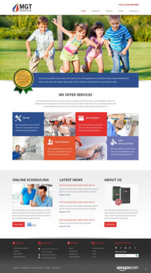 Web Design by pb for MGT SERVICE HEATING & AIR CONDITIONING | Design: #6970878