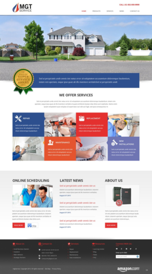 Web Design by pb for MGT SERVICE HEATING & AIR CONDITIONING | Design: #6970879