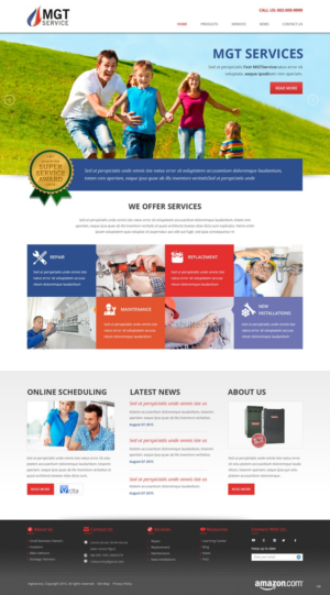 Web Design by pb for MGT SERVICE HEATING & AIR CONDITIONING | Design: #6970881