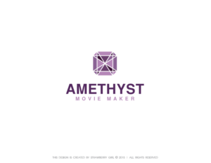Amethyst MovieMaker | Logo-Design von Strawberry Girl