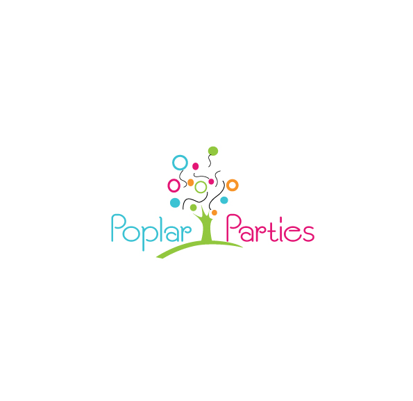 Logo Design by Hiccups Design for Poplar Parties | Design #1789129
