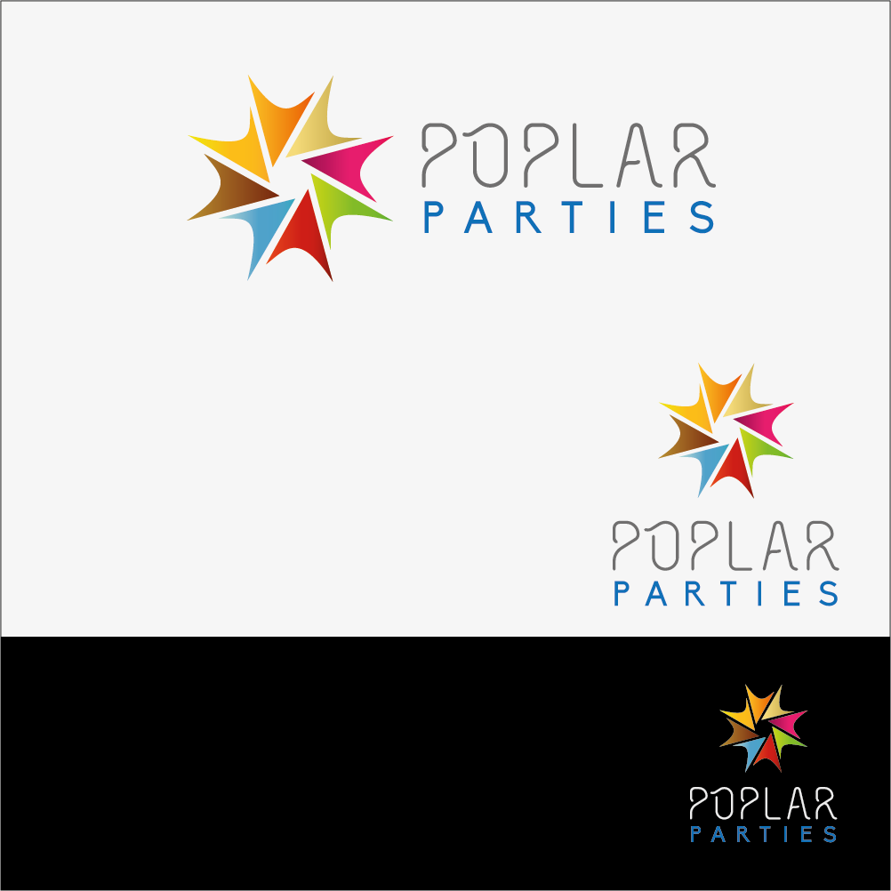 Logo Design by Gaurav_Thakur for Poplar Parties | Design #1819963