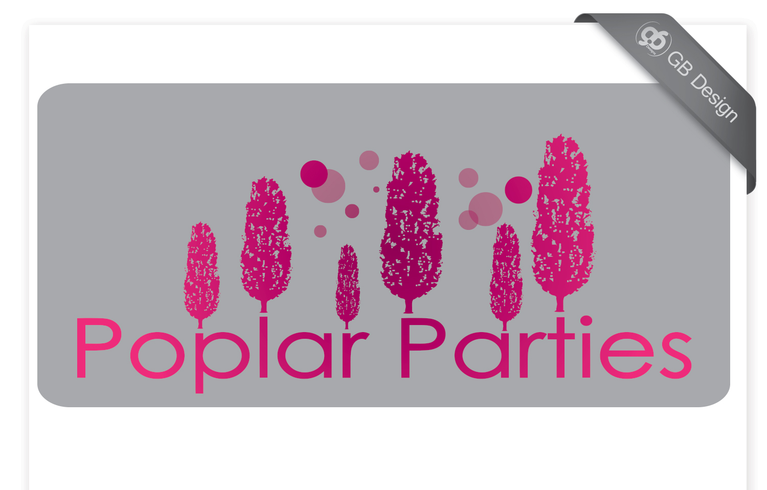 Logo Design by Gb designs for Poplar Parties | Design #1790776