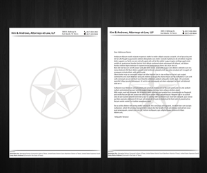 Letterhead Design by Anna  for Kim & Andrews, Attornets-at-Law, LP | Design #1838637