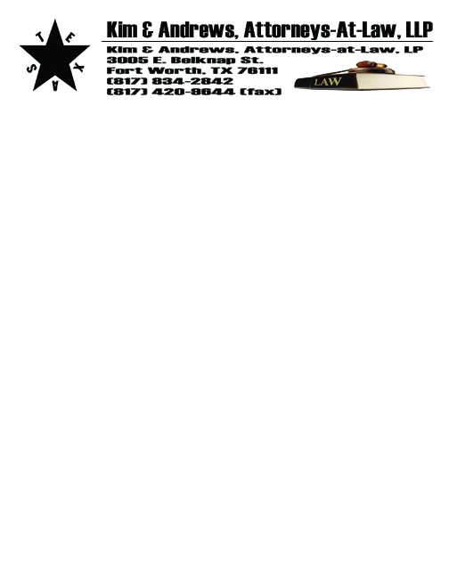 Letterhead Design by Exclusive4U for Kim & Andrews, Attornets-at-Law, LP | Design #1829491