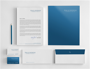 Letterhead Design by logodentity for Kim & Andrews, Attornets-at-Law, LP | Design: #1778230