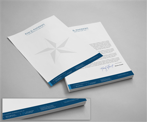 Briefkopf-Design von logodentity für Kim & Andrews, Attornets-at-Law, LP | Design: #1787789