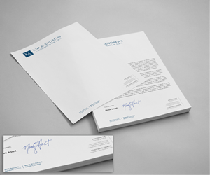 Briefkopf-Design von logodentity für Kim & Andrews, Attornets-at-Law, LP | Design: #1787790