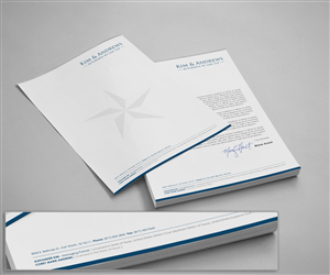 Briefkopf-Design von logodentity für Kim & Andrews, Attornets-at-Law, LP | Design: #1787807