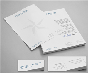 Briefkopf-Design von logodentity für Kim & Andrews, Attornets-at-Law, LP | Design: #1807593