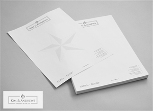 Briefkopf-Design von logodentity für Kim & Andrews, Attornets-at-Law, LP | Design: #1820699