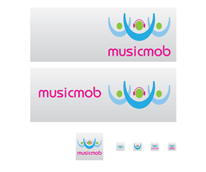 Logo Design by Slobodan Cagic for Music Mob | Design #1801234