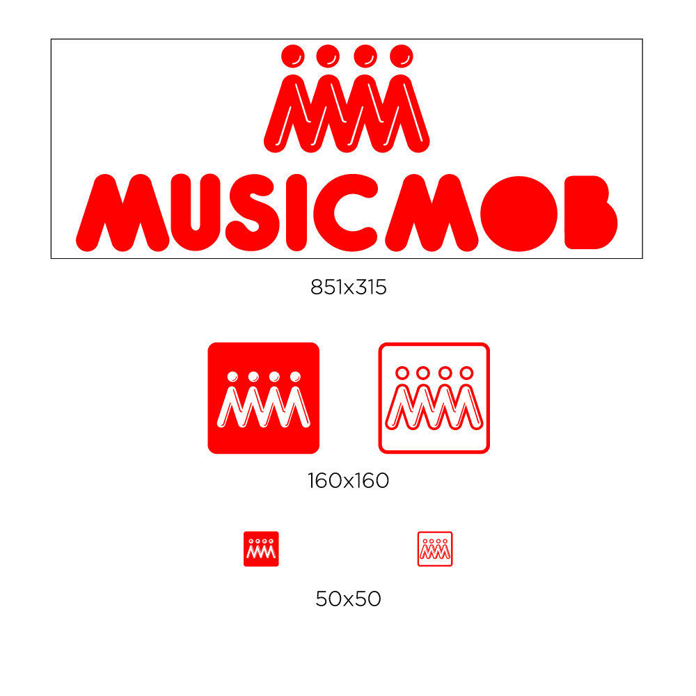 Logo Design by Bradley for Music Mob | Design #1866341