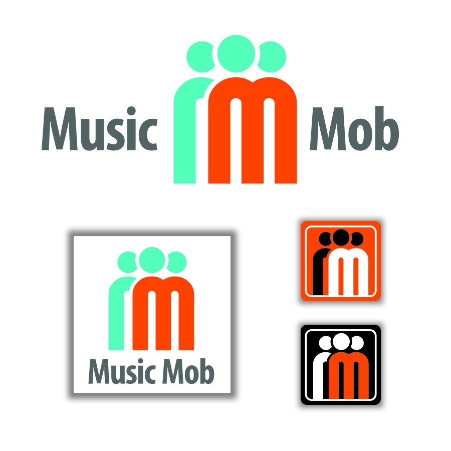 Logo Design by Tall Ideas Graphic Design for Music Mob | Design #1932097