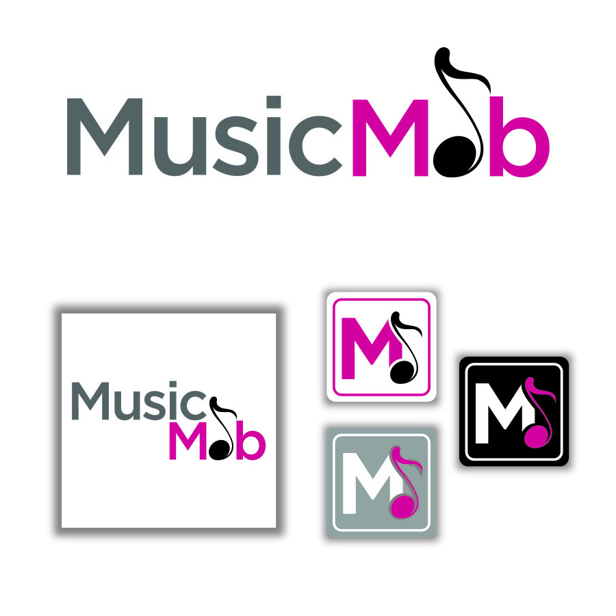 Logo Design by Tall Ideas Graphic Design for Music Mob | Design #1932105