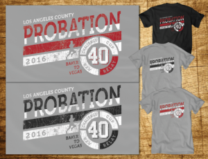 L.A. County Probation Baker to Vegas Team 2016 | T-shirt Design by CoffeeBreak88